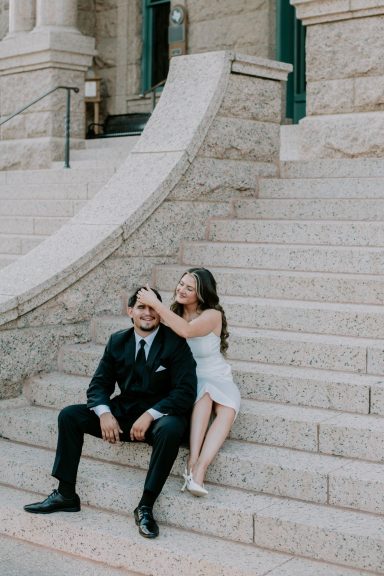 Wedding websites Fort Worth engagement photography with a relaxed and romantic style